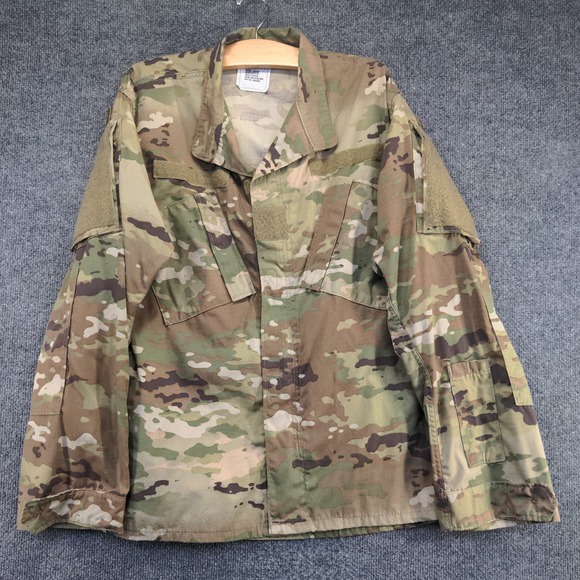 U.S. Army Combat Uniform OCP Camouflage Coat Size M Pockets Hook & Loop - Picture 2 of 12